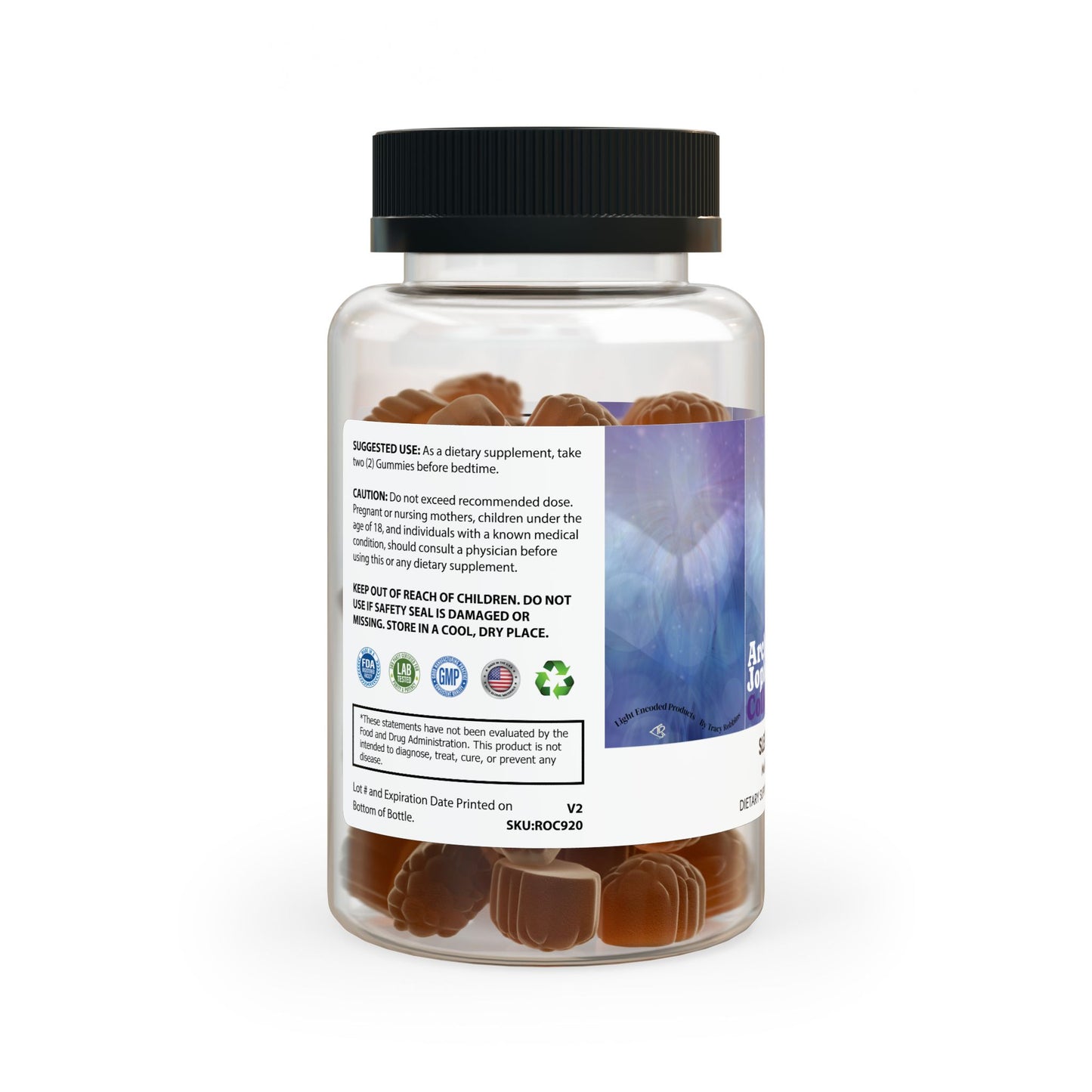 Get Your Beauty Sleep- Sleep Well Gummies (60 Gummies), light encoded with energies of Beauty from Archangel Jophiel, only available in USA , contains frequency
