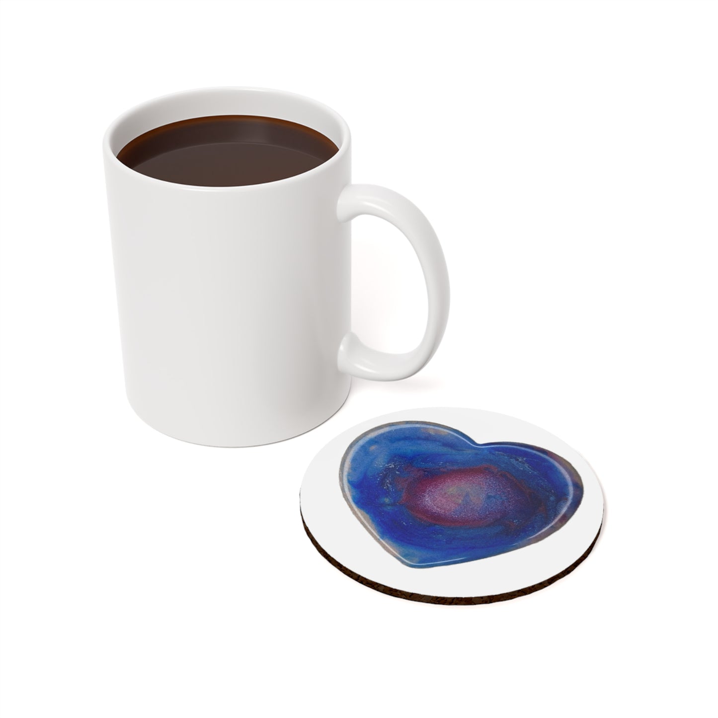 Cork Back Coaster, energised to increase love, tranquility and cleasing into the physical and energetic body to asist with energy integration and rapid ascension