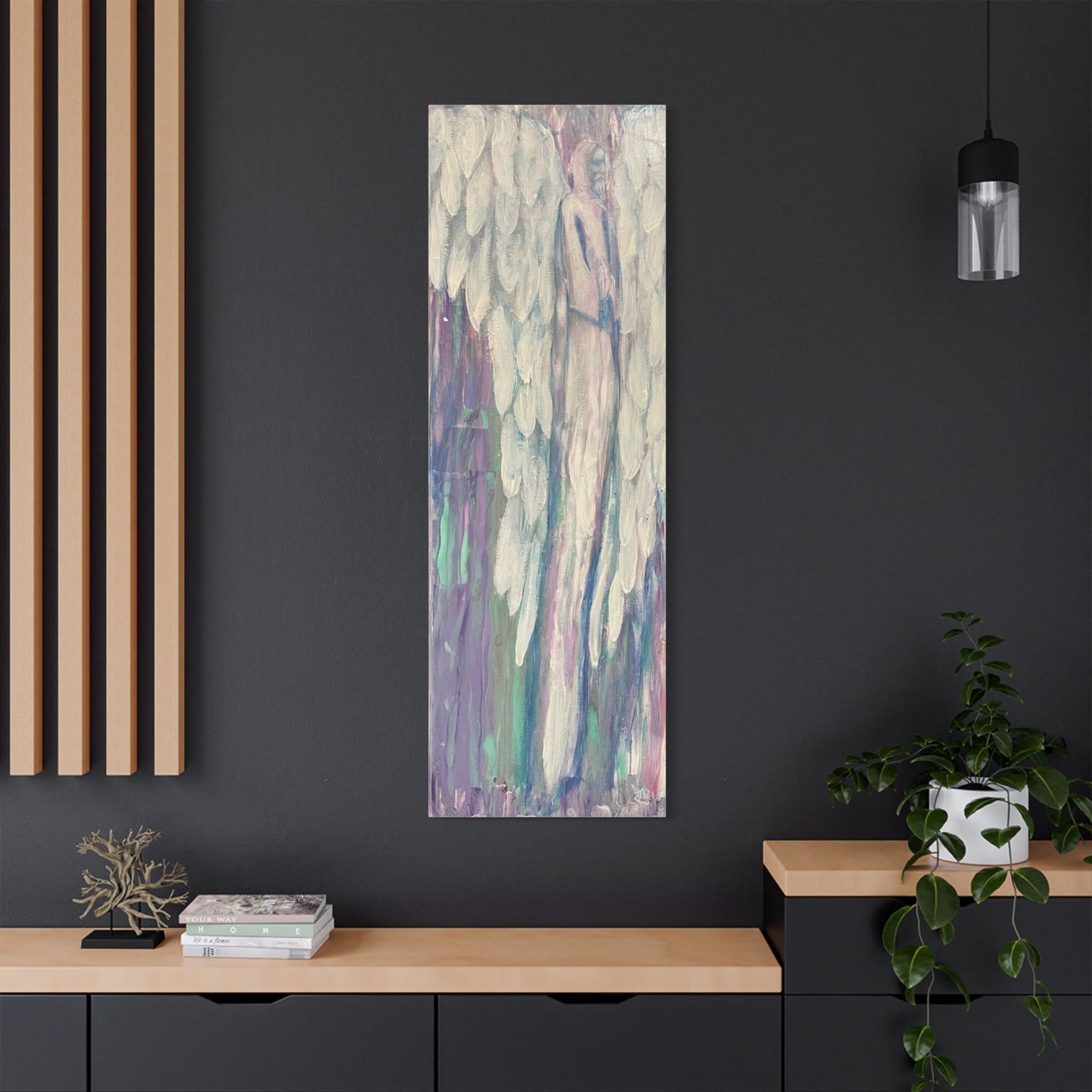 Archangel Metatron /Enoch Stretched Canvas Art, Wall Decor, Home Decor, Unique Gift, Spiritual Art, Angel Decor, Ethereal Artwork, one of a set of two