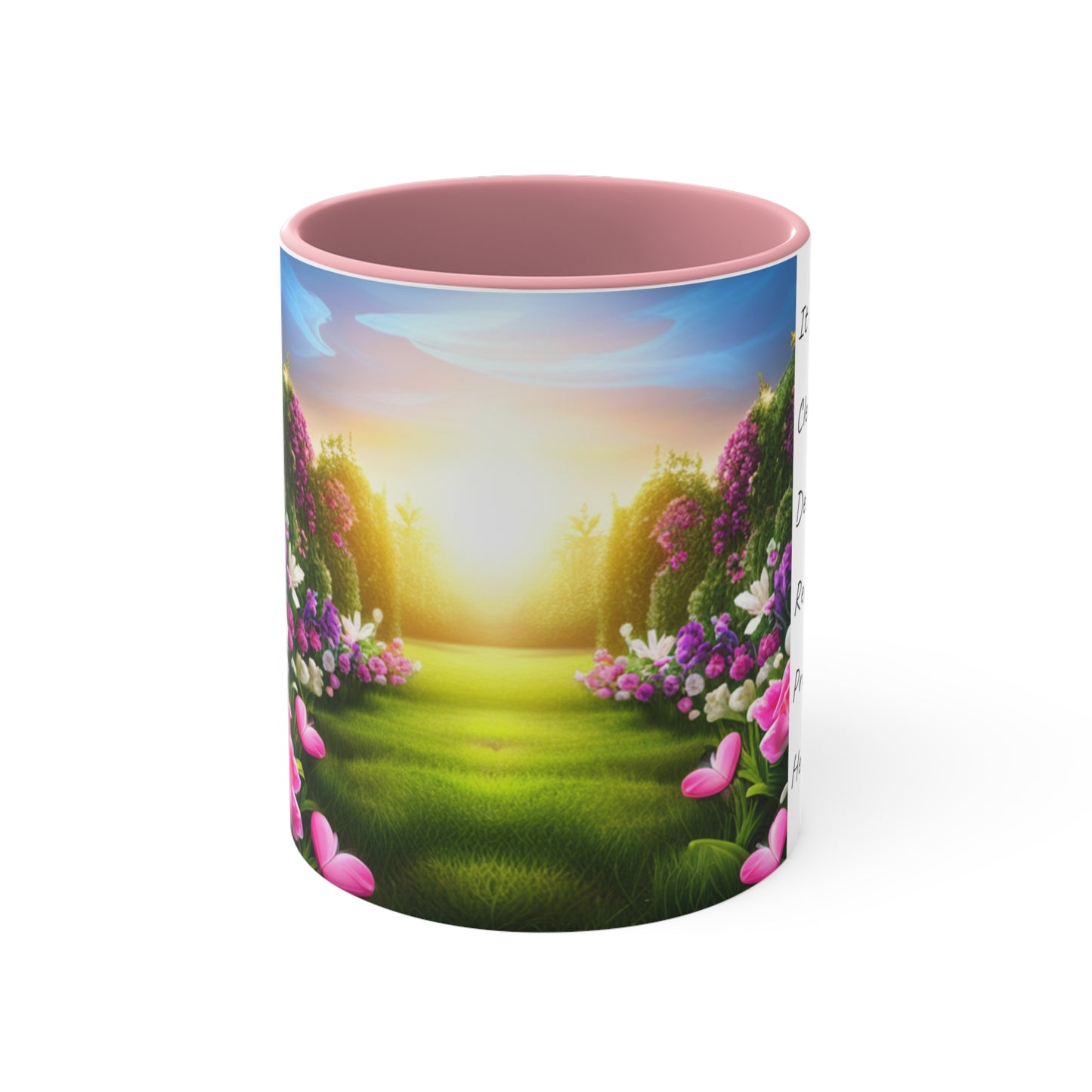 Gardeners Colorful Mug, 11oz, my garden loves me, I love my garden, it heals me, Australia