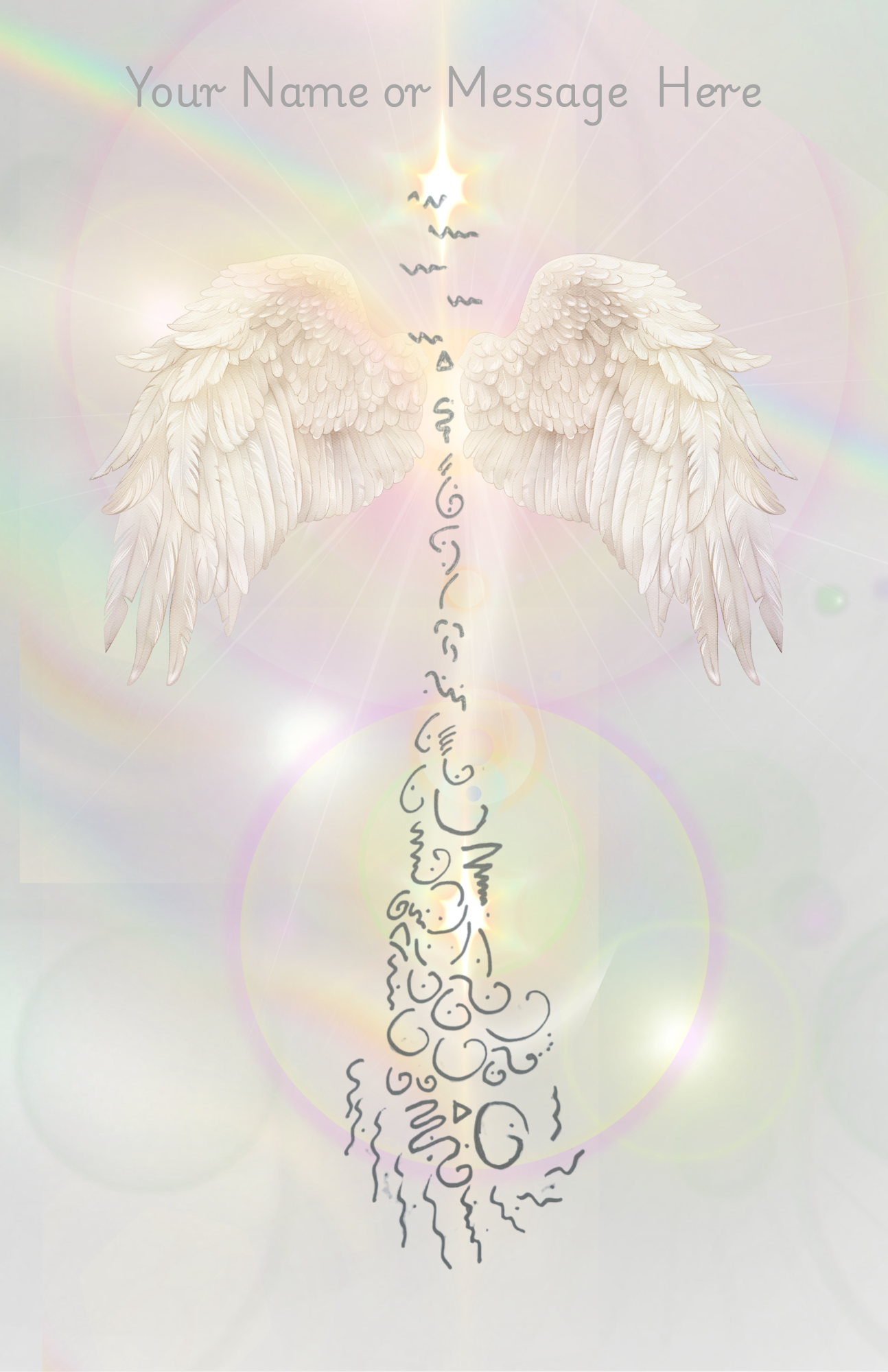 Personal Angel Code with Written Light Language and channelled message from the angels, made to order
