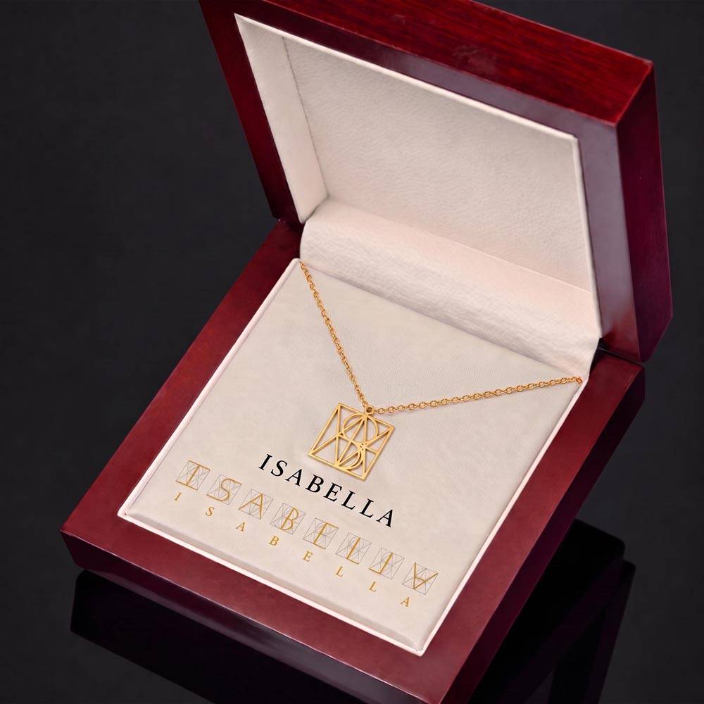 Soulmate Twinflame Intention Anagram Necklace, personalised name or intention