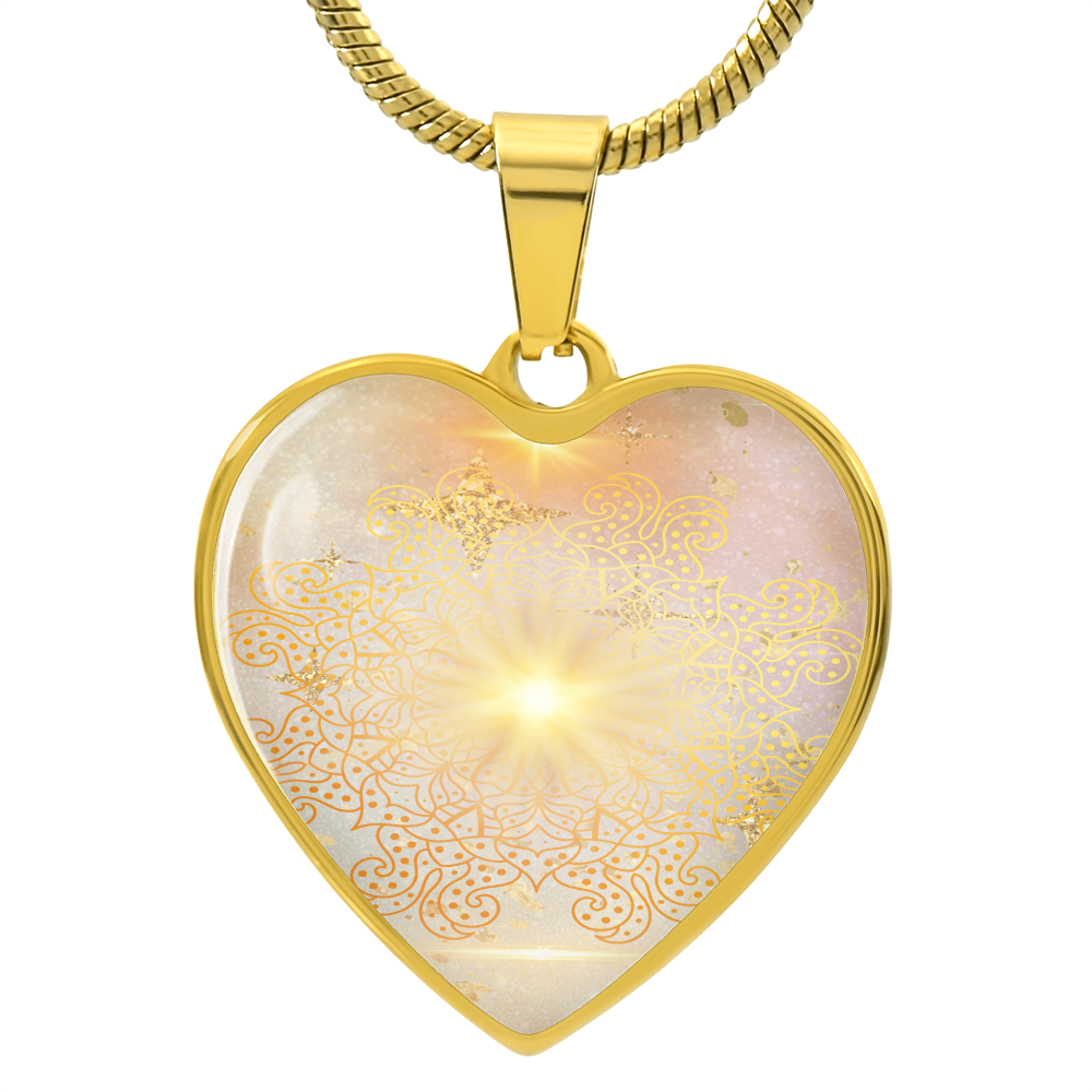 Angel Light Codes Necklace, Archangel Sarafiel, Clear blocks to Self Worth & Confidence, heart shaped pendant, engraving option