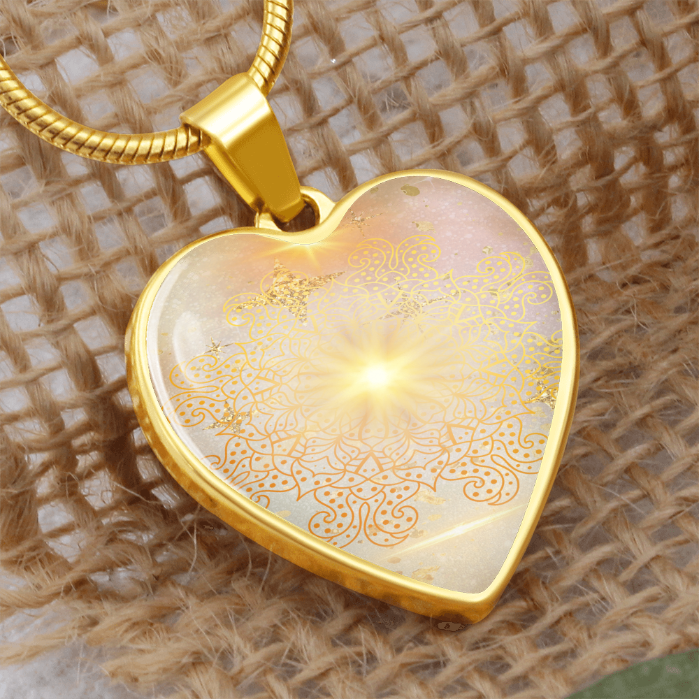 Angel Light Codes Necklace, Archangel Sarafiel, Clear blocks to Self Worth & Confidence, heart shaped pendant, engraving option