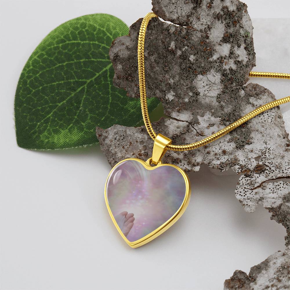 Angel Light Codes Intention Necklace, Angel Asmodel, Sucessful Progress, Wider Possibilities, Heart shaped, light encoded, engraving option, channelled