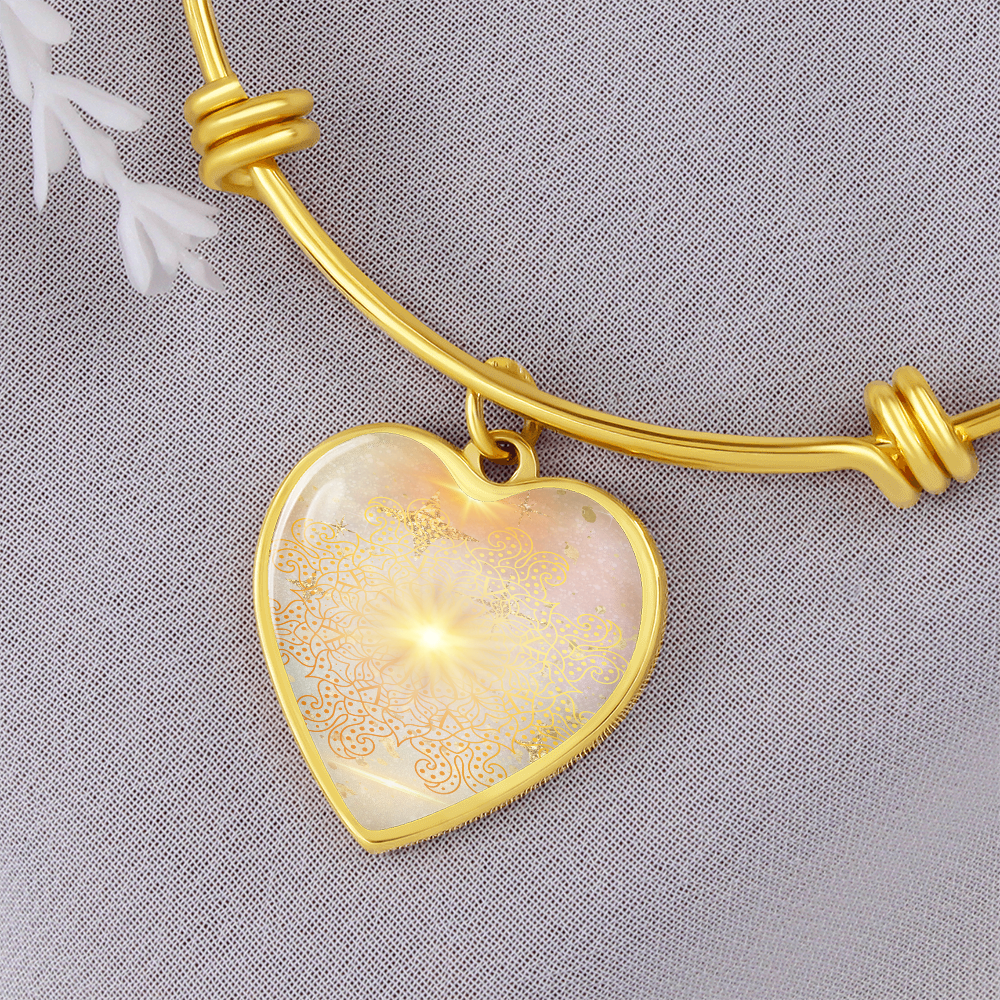 Angel Light Codes bracelet, Archangel Sarafiel, Clear blocks to Self Worth & Confidence, heart shaped pendant, engraving option