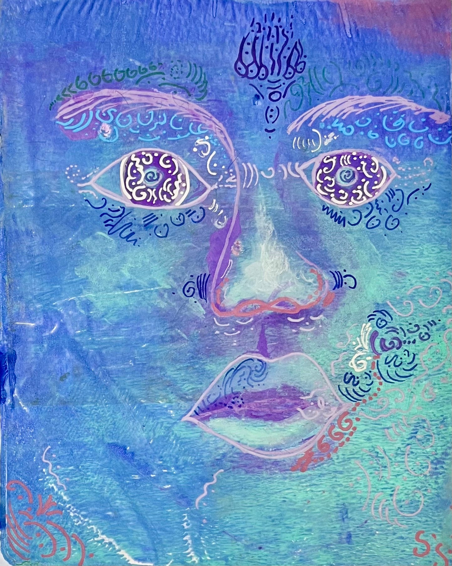 Channelled Artwork- Your Soul Gifts Face, specifically for you