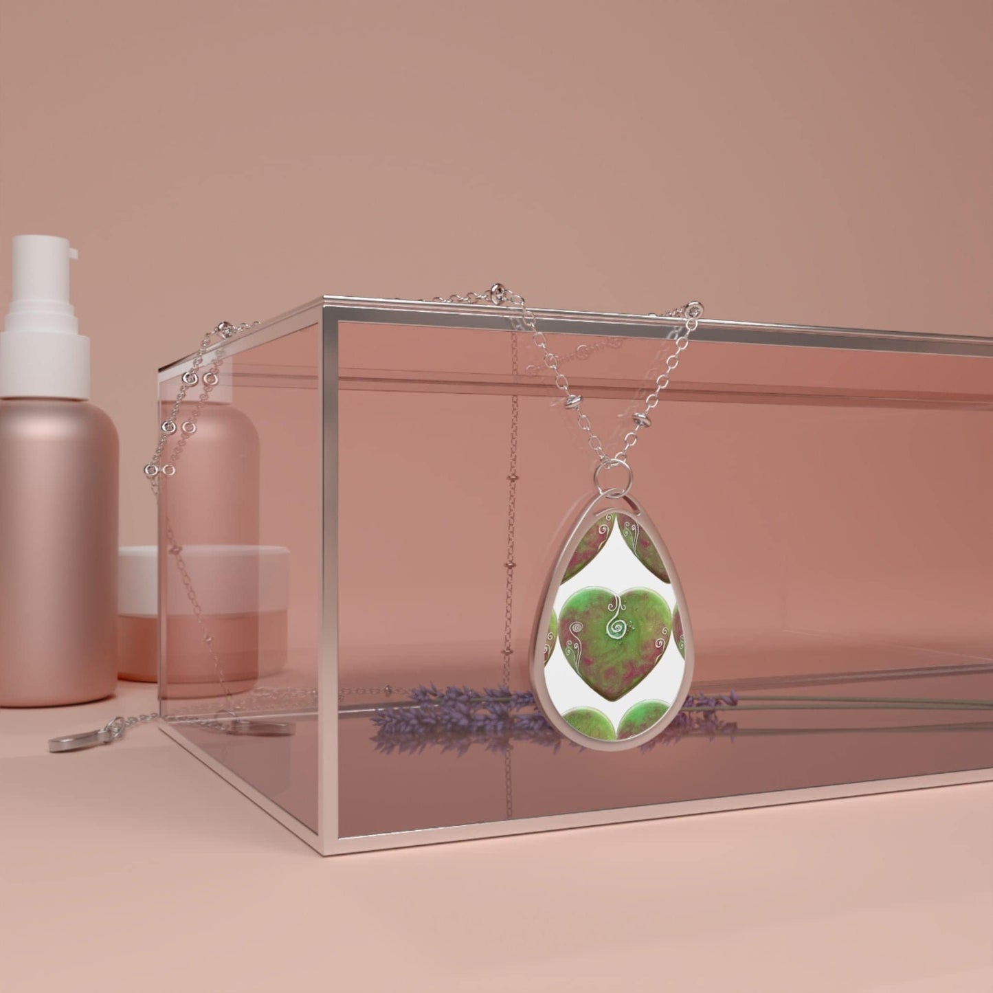 Energised, detox and ascension Oval Necklace, activated with light codes to assist in divine upliftment and release lower energies, help wit