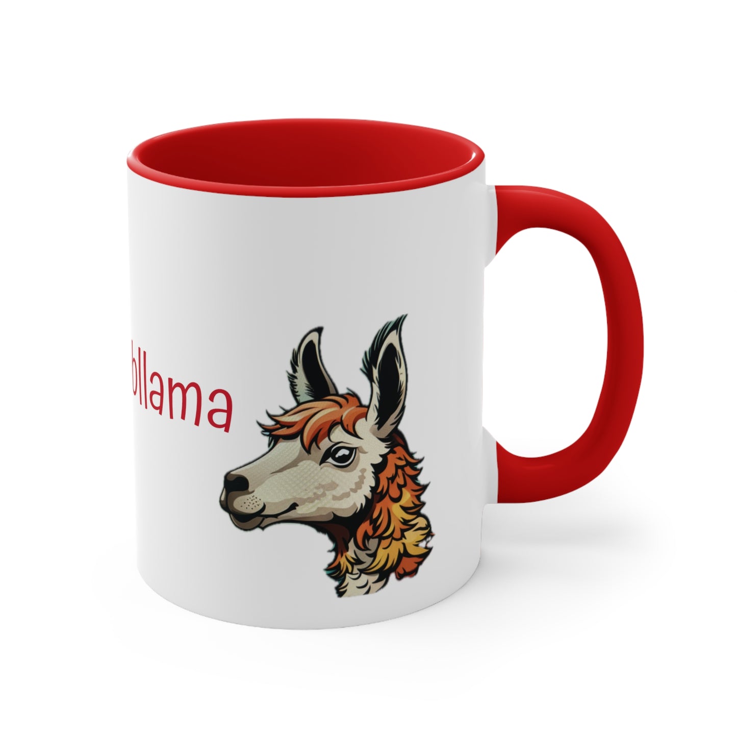 No Probllama Coffee Mug, 11oz, gift for llama lover, choice of colors, pink, blue, red, navy, black, his and hers, gift for everyone