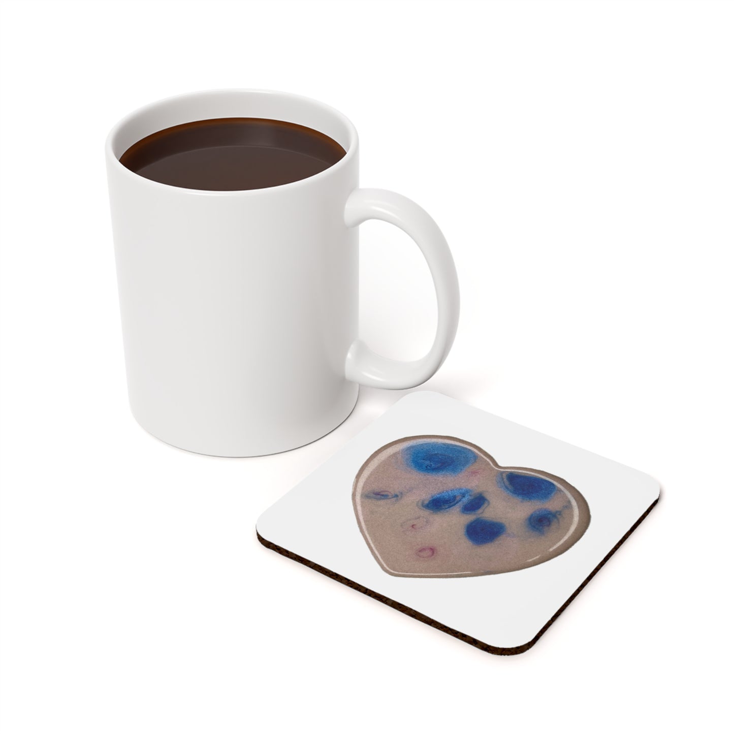 Cork Back Coaster, energized with light codes to raise your vibration into the multidimensional spectrums to help with hte ascension process, charge your drink or your space