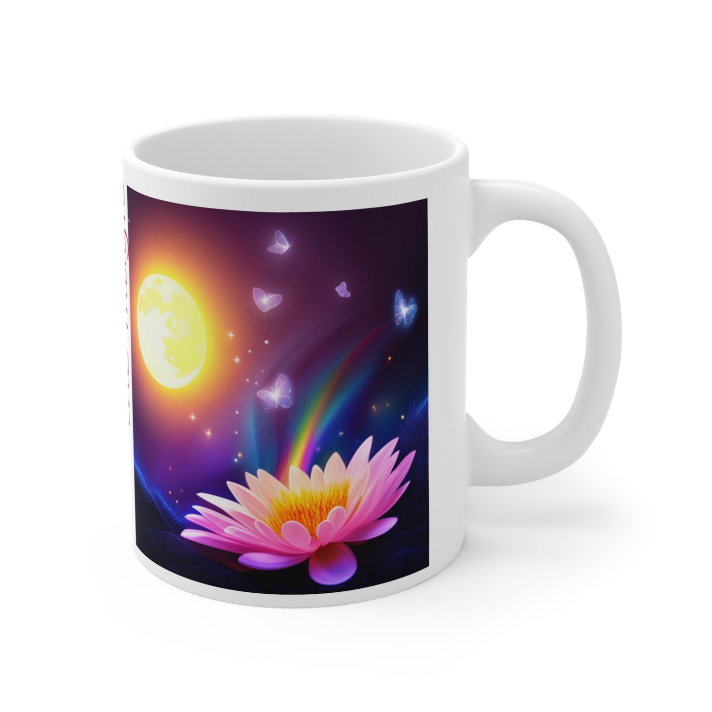 Breathe in the magic White Ceramic Mug, 11oz, UK, US, AUS, magic, coffee, gift for her