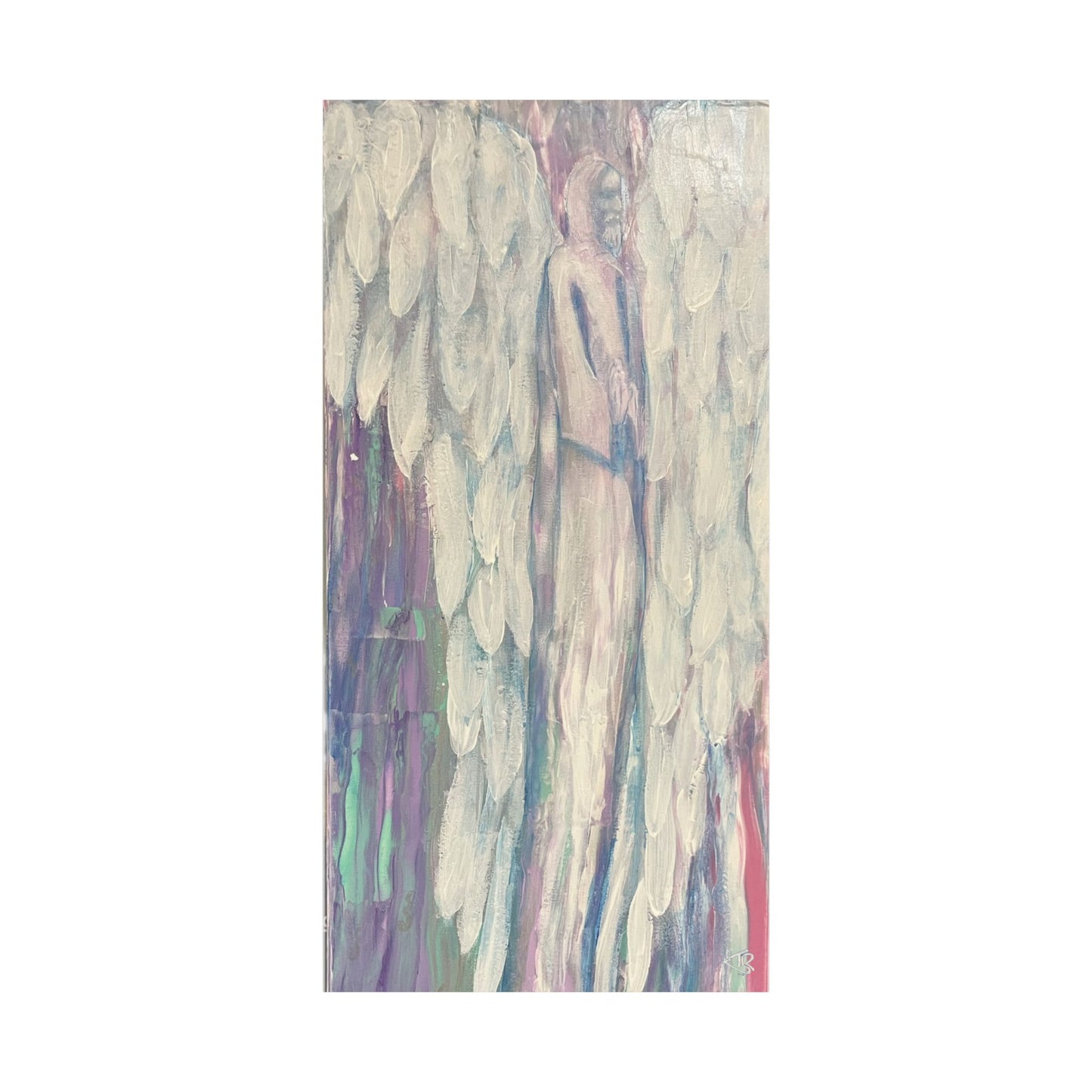 Archangel Metatron /Enoch Stretched Canvas Art, Wall Decor, Home Decor, Unique Gift, Spiritual Art, Angel Decor, Ethereal Artwork, one of a set of two
