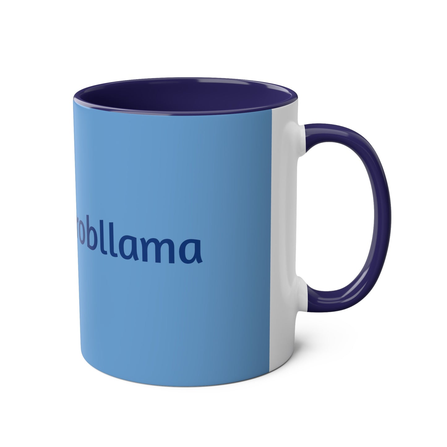 No Probllama mug, 11oz, coffee cup, gift for llama lover, him, her, choice of colors, purple/black, blue, green, yellow, white, red, pink