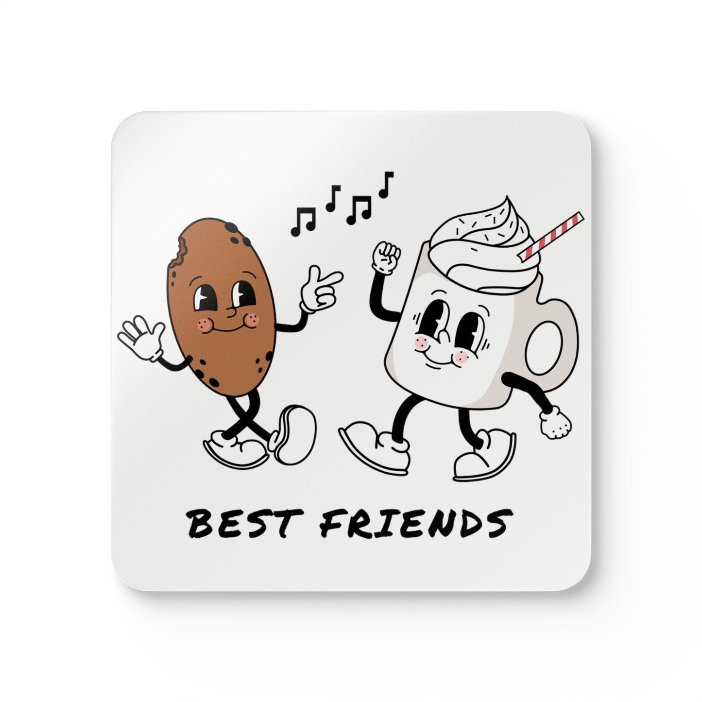 Best Friends Corkwood Coaster Set, Uk, Aus, Us, gift for everyone, Besties, Office, Home, present, cute, love, her, him