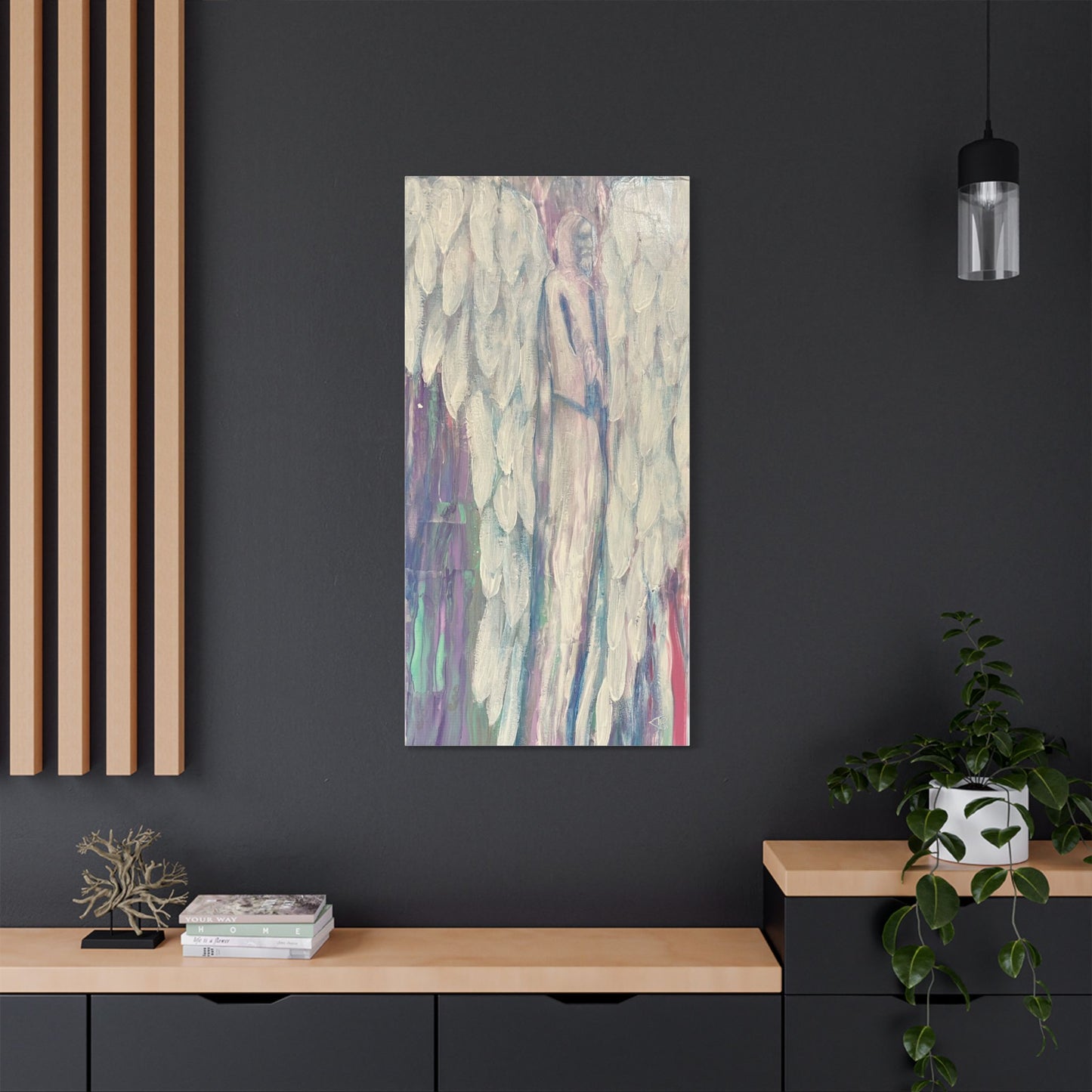 Archangel Metatron /Enoch Stretched Canvas Art, Wall Decor, Home Decor, Unique Gift, Spiritual Art, Angel Decor, Ethereal Artwork, one of a set of two