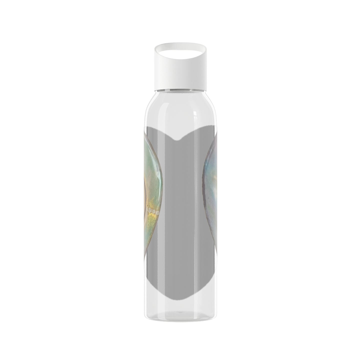 Activated twinflame unity Water Bottle, alchemical art double spiral geometry energises tthe contents of the bottle, divine masculine and feminine unity and balance