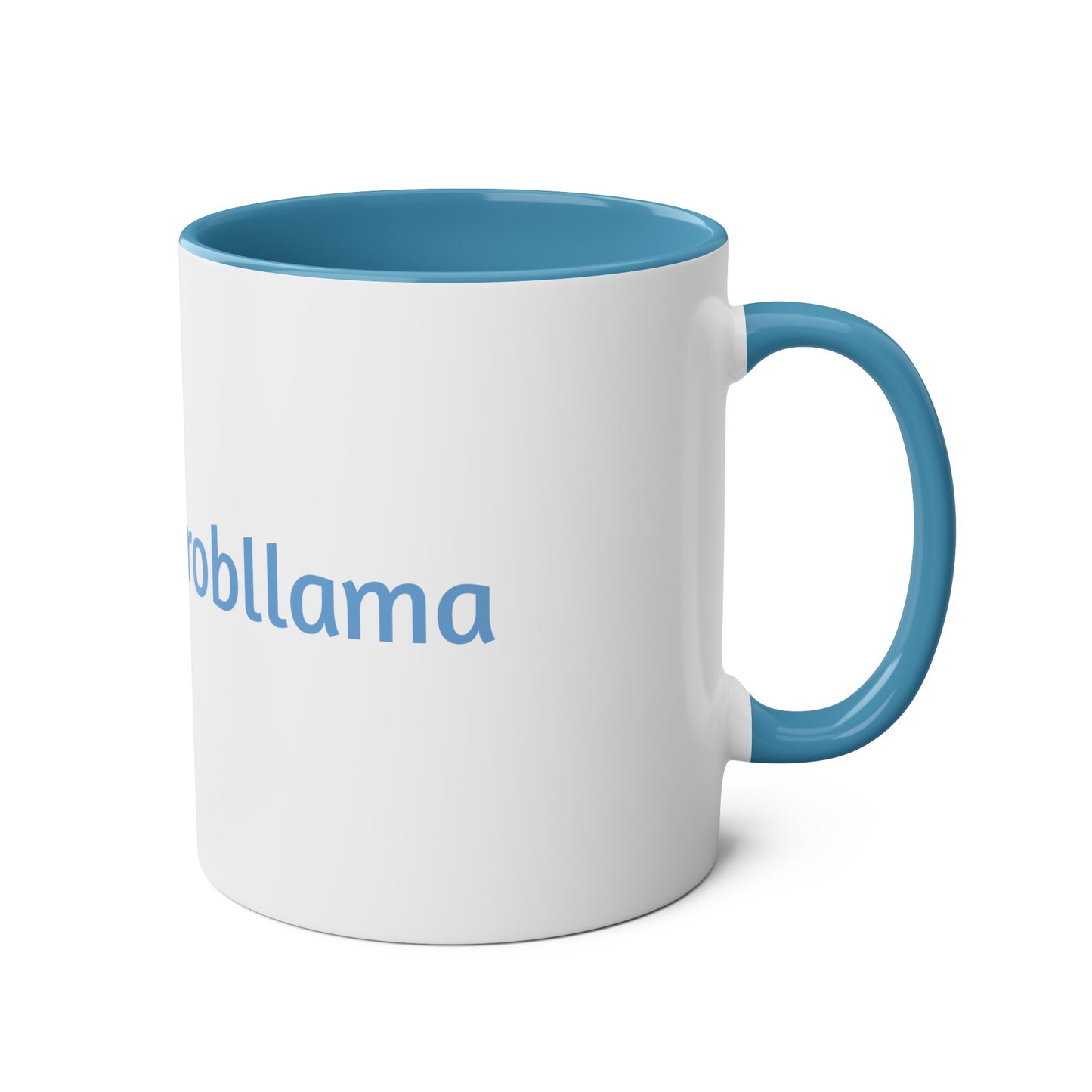 No Probllama mug, 11oz, coffee cup, gift for llama lover, him, her, choice of colors, purple/black, blue, green, yellow, white, red, pink