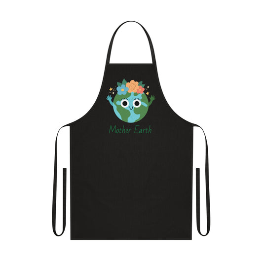 Mother Earth Cotton Apron, variety, navy, black, cooking, Uk, Aus, Us, mothers, she, her