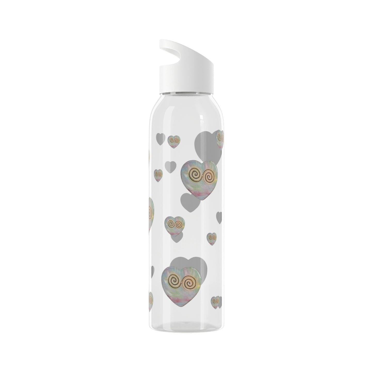 Twinflame Unity Activated Water Bottle, alchemical art double spiral geometry energizes the contents of the bottle, sacred union, divine masculine/feminine balance