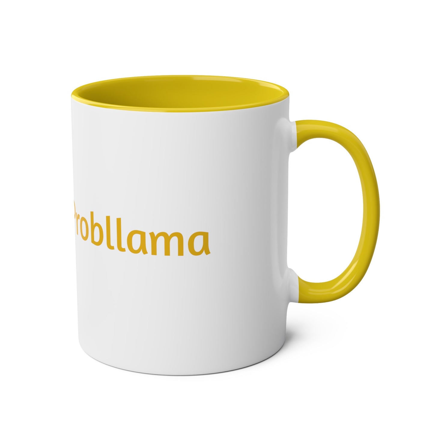 No Probllama mug, 11oz, coffee cup, gift for llama lover, him, her, choice of colors, purple/black, blue, green, yellow, white, red, pink