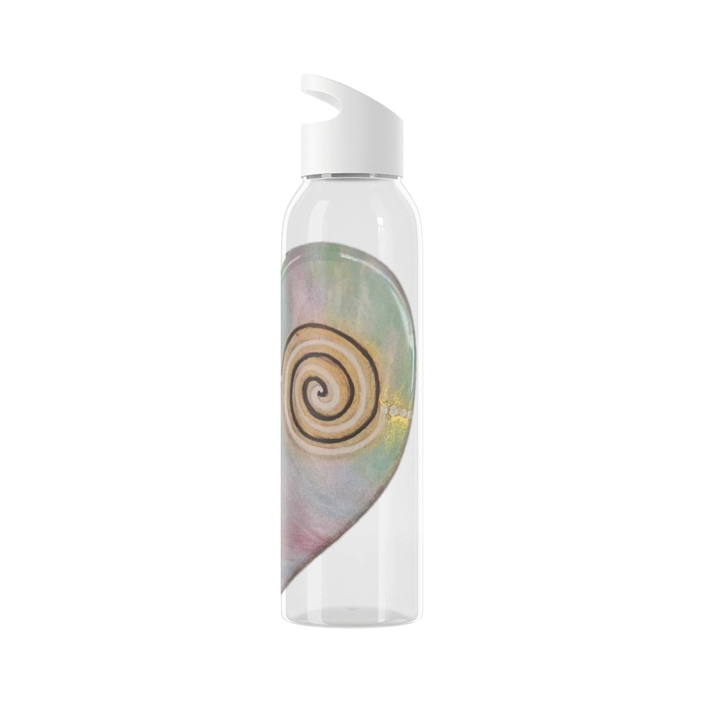 Activated twinflame unity Water Bottle, alchemical art double spiral geometry energises tthe contents of the bottle, divine masculine and feminine unity and balance