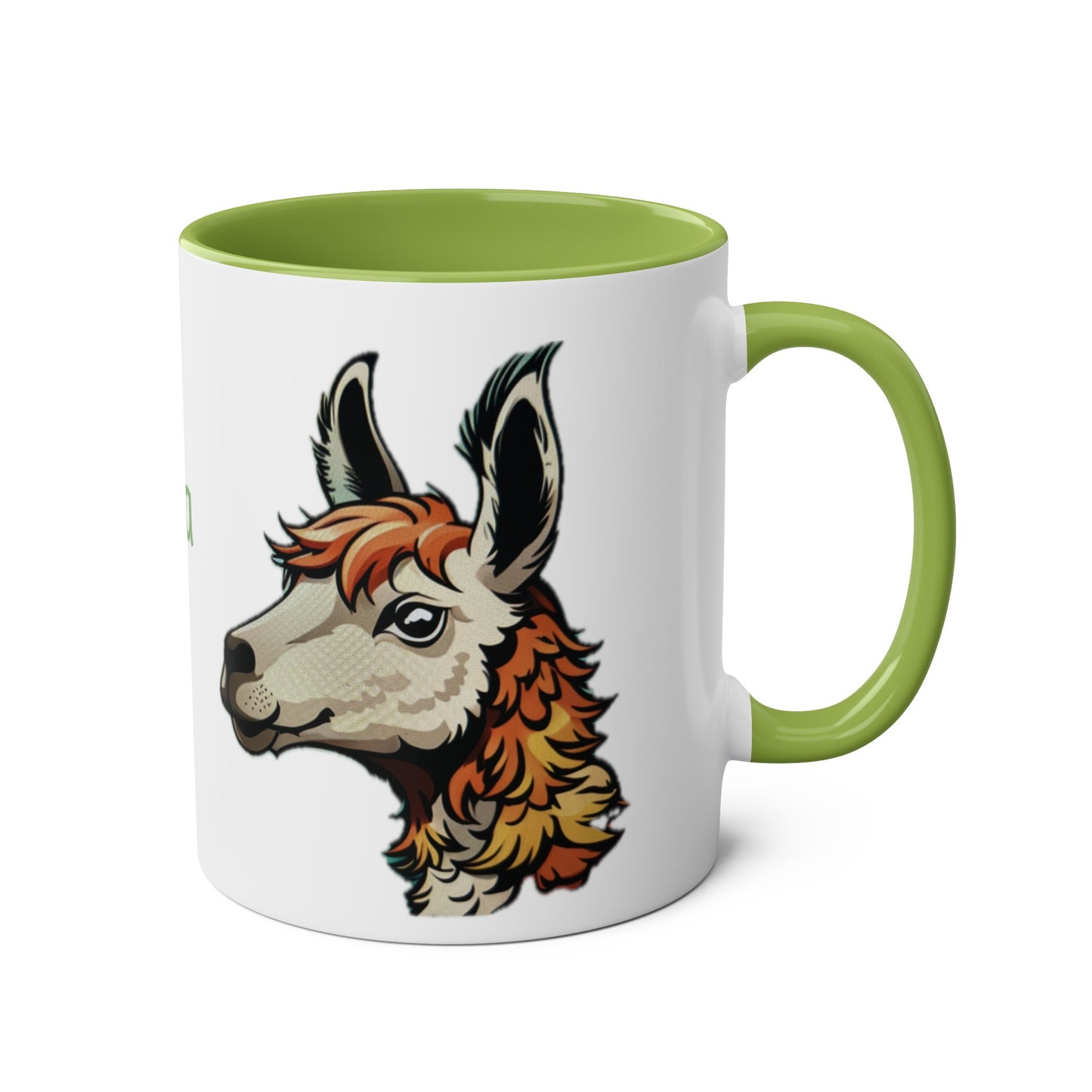 No Probllama mug, 11oz, coffee cup, gift for llama lover, him, her, choice of colors, purple/black, blue, green, yellow, white, red, pink