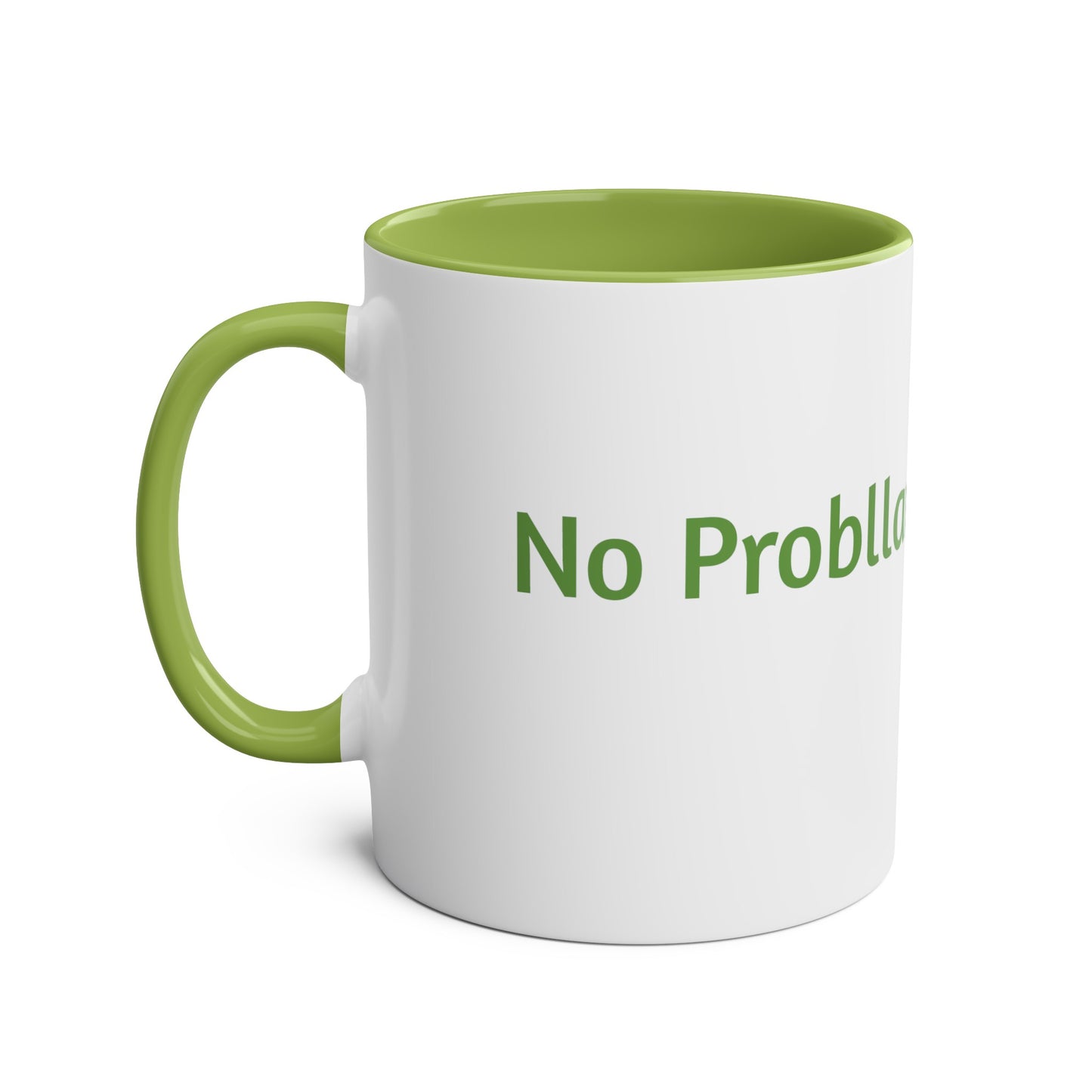 No Probllama mug, 11oz, coffee cup, gift for llama lover, him, her, choice of colors, purple/black, blue, green, yellow, white, red, pink