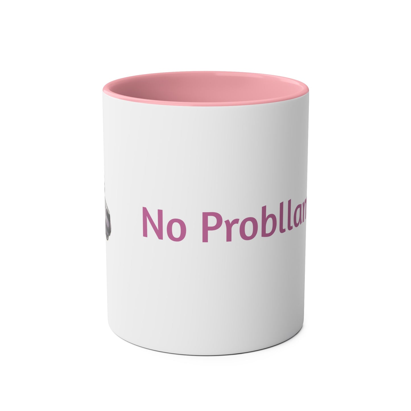 No Probllama mug, 11oz, coffee cup, gift for llama lover, him, her, choice of colors, purple/black, blue, green, yellow, white, red, pink