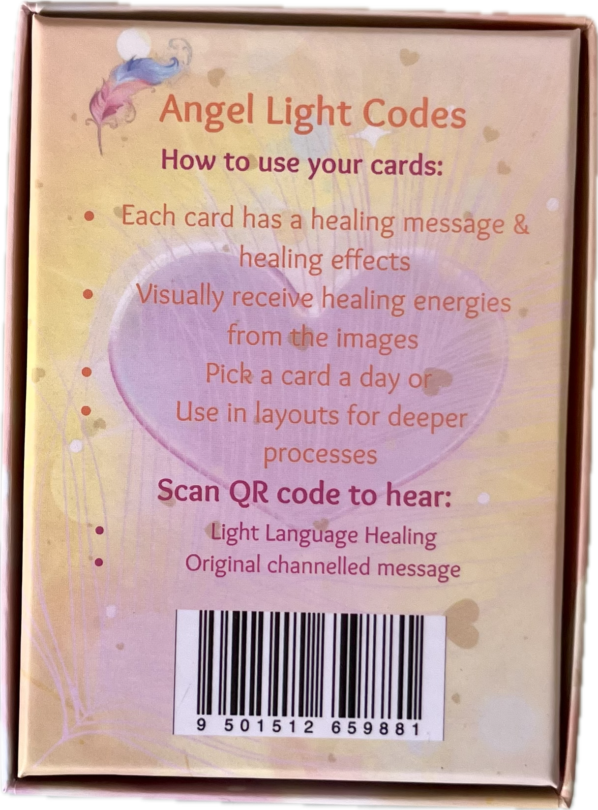 Angel Light Codes Oracle Deck - Healing & Ascension Cards with Light Language Audio