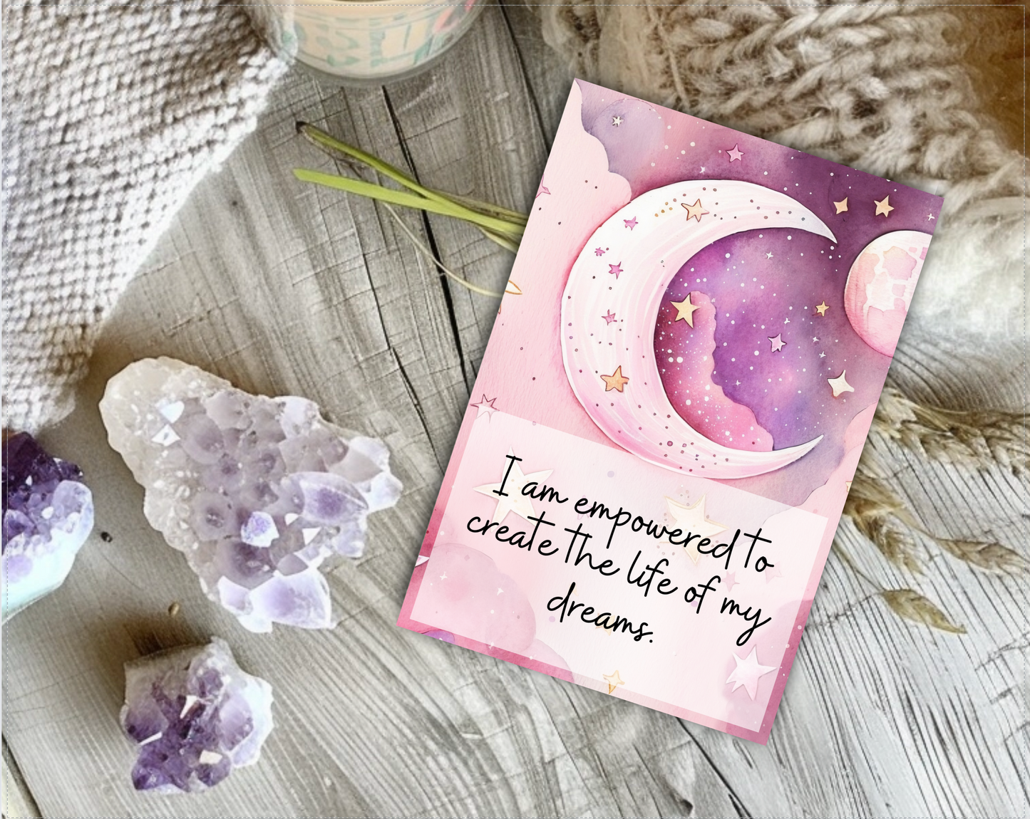 Printable Set of 30 Positivity Affirmation Card Set