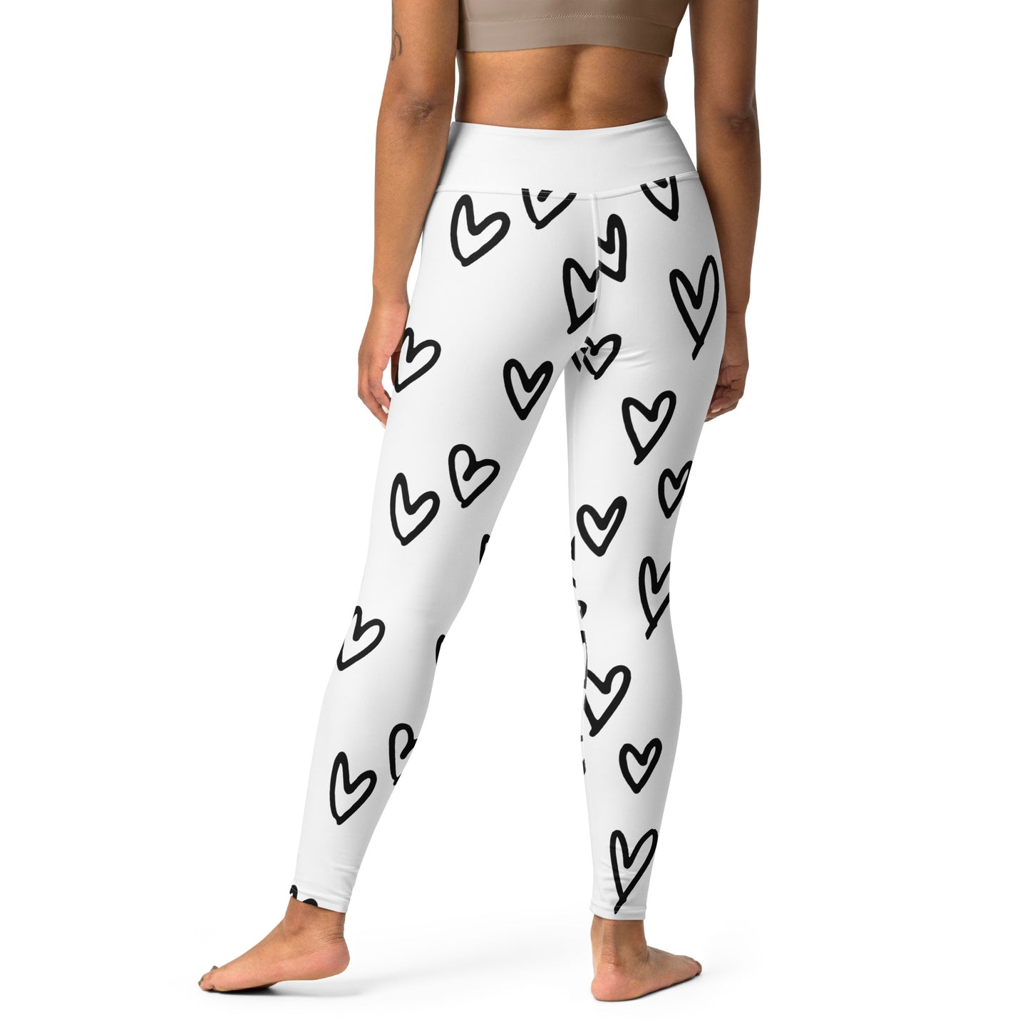 Yoga Leggings, love heart design, for the yoga lover, lounger or comfort out and about