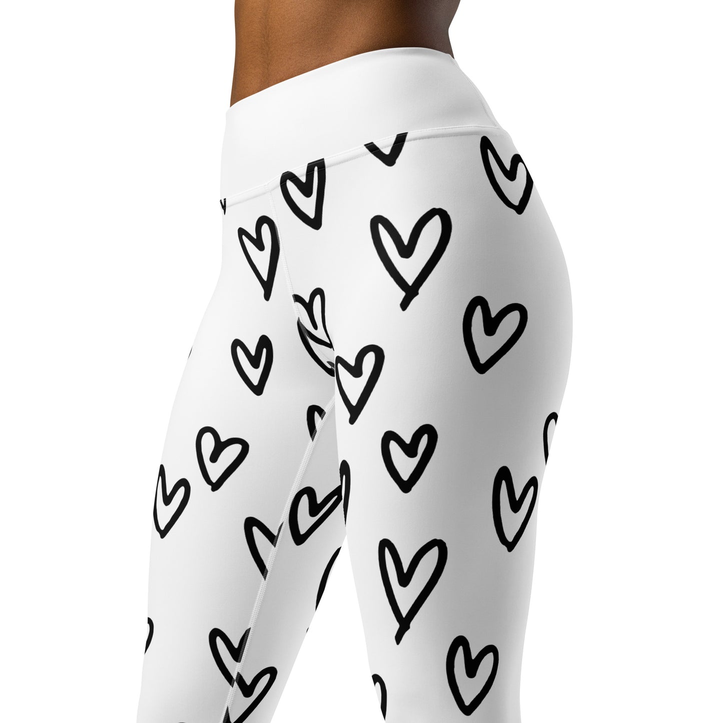 Yoga Leggings, love heart design, for the yoga lover, lounger or comfort out and about