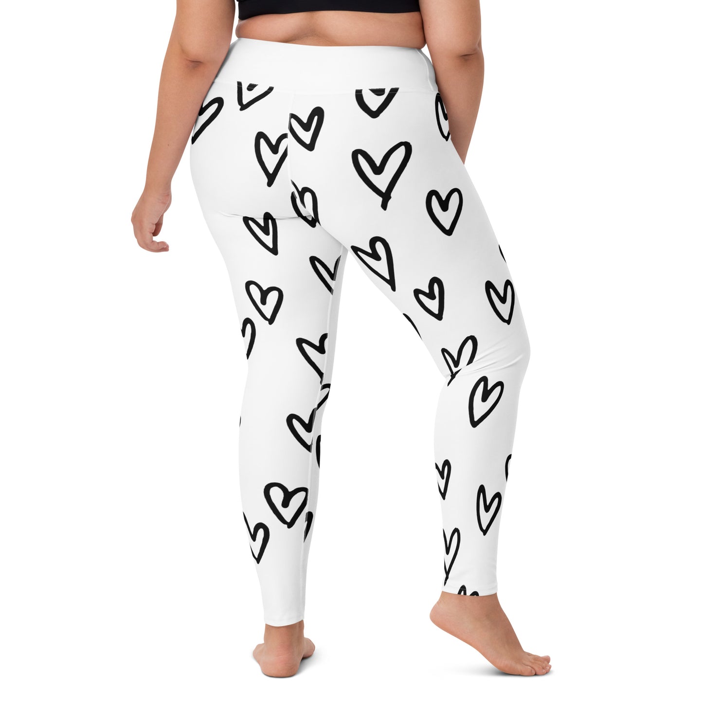 Yoga Leggings, love heart design, for the yoga lover, lounger or comfort out and about