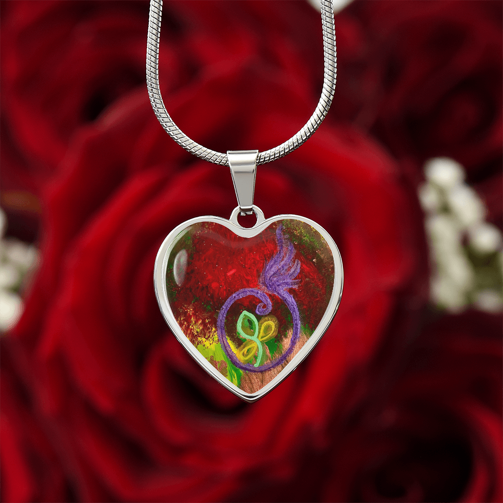 Divine Masculine Twinflame Committment Seal Necklace to offer to Divine Feminine counterpart: Light Langugae Symbol