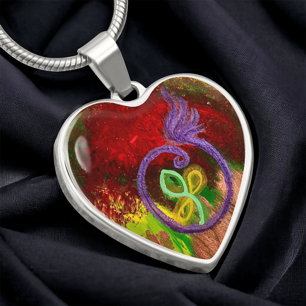 Divine Masculine Twinflame Committment Seal Necklace to offer to Divine Feminine counterpart: Light Langugae Symbol