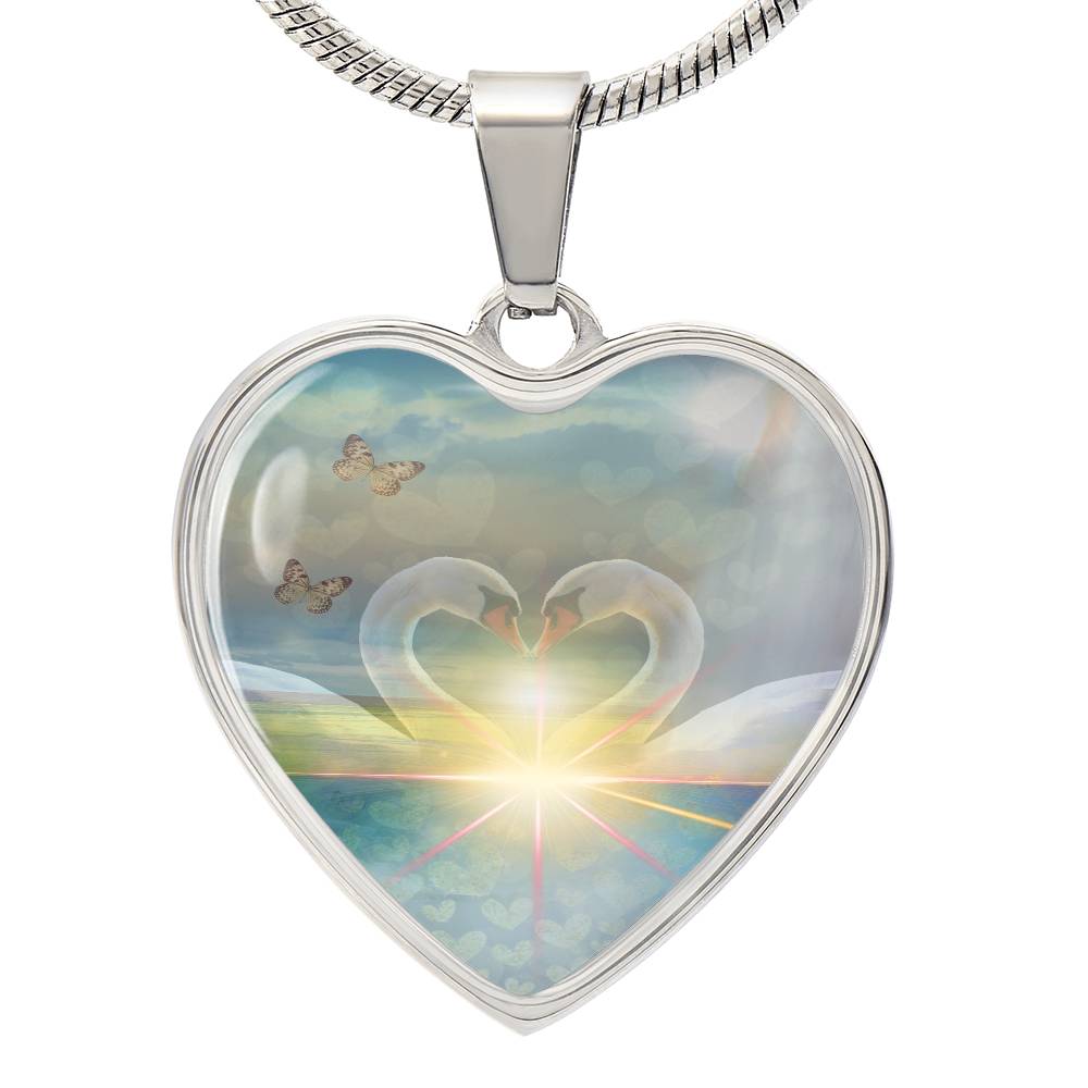 Twinflame Unity Necklace, light encoded with the energies of "We Are Doing It Together"