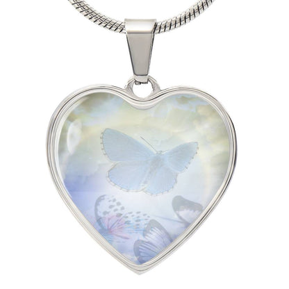 Angel Light Codes Intention Necklace, Angel Yeliel, Clear Blocked Emotions, Divine Flow, light encoded, heart shaped, engraving option, channelled