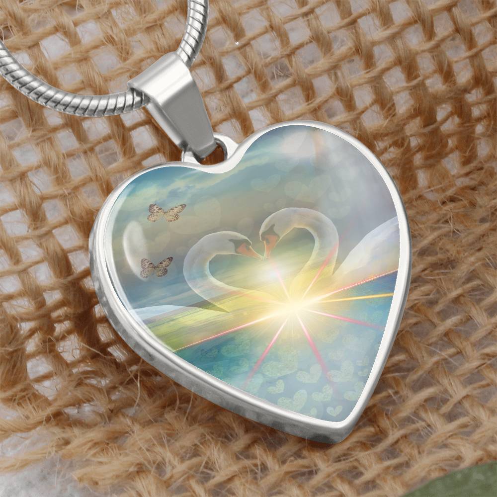 Twinflame Unity Necklace, light encoded with the energies of "We Are Doing It Together"