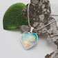 Twinflame Light Codes Necklace, light encoded with energies of twin flame Manifestation, dreaming it into reality, heart shaped, engraving