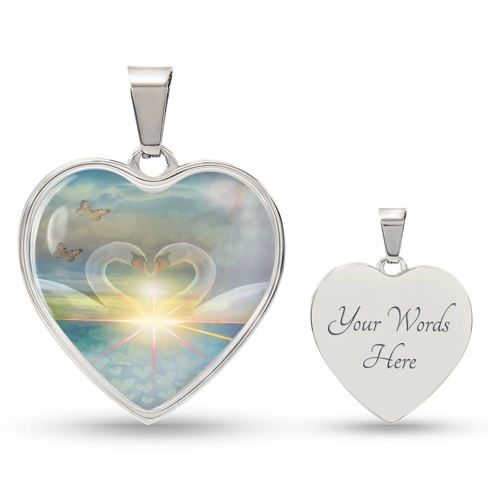 Twinflame Unity Necklace, light encoded with the energies of "We Are Doing It Together"