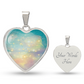 Twinflame Light Codes Necklace, light encoded with energies of twin flame Manifestation, dreaming it into reality, heart shaped, engraving