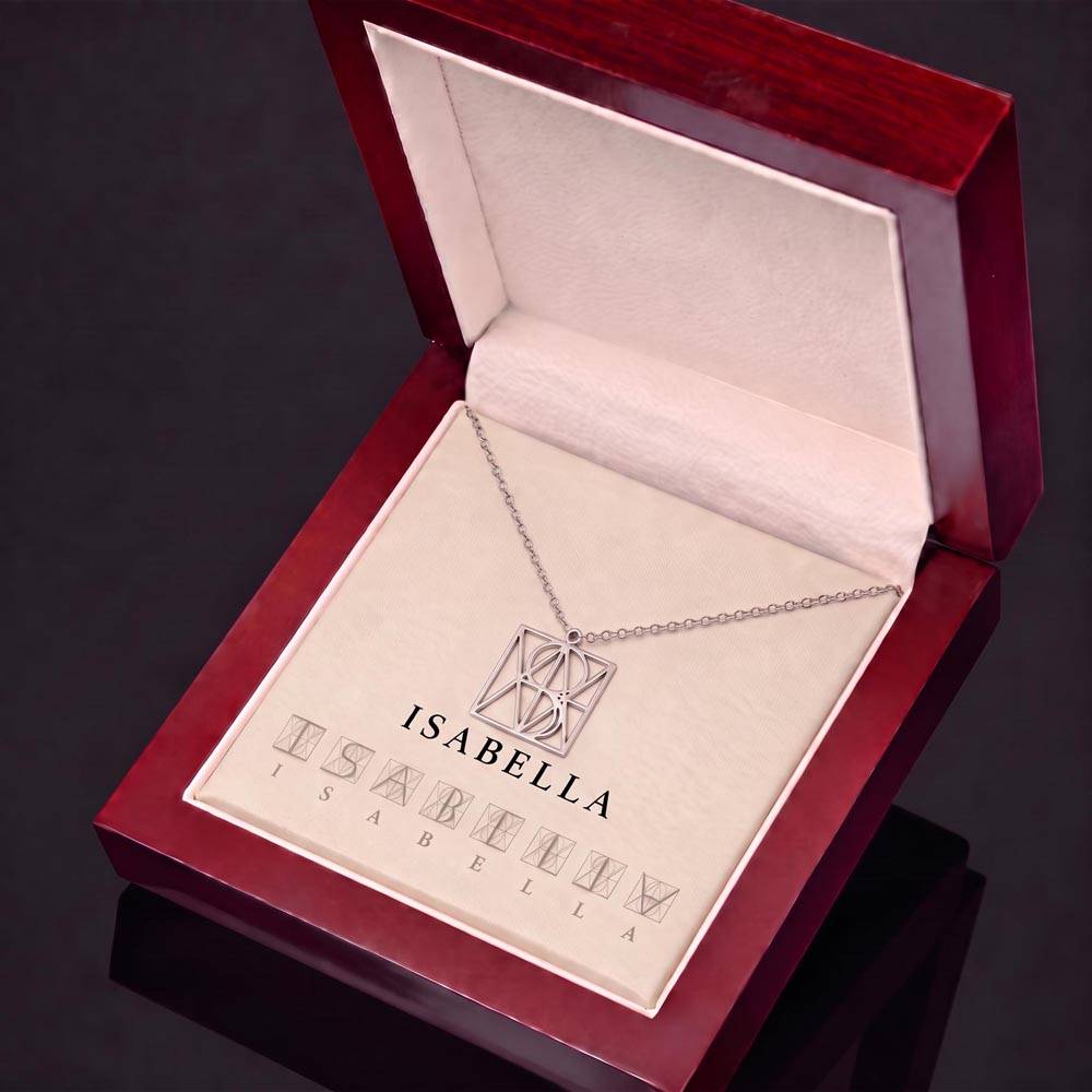 Soulmate  Twinflame Intention Anagram Necklace, personalised name or intention