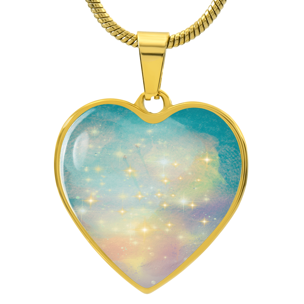 Twinflame Light Codes Necklace, light encoded with energies of twin flame Manifestation, dreaming it into reality, heart shaped, engraving