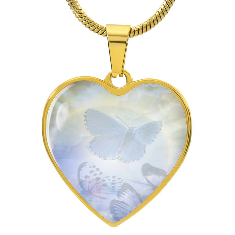 Angel Light Codes Intention Necklace, Angel Yeliel, Clear Blocked Emotions, Divine Flow, light encoded, heart shaped, engraving option, channelled