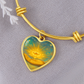 Golden Flower of Divine Conscious Expansion Bracelet, engravable, light encoded, prayers answered, angels,