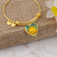 Golden Flower of Divine Conscious Expansion Bracelet, engravable, light encoded, prayers answered, angels,