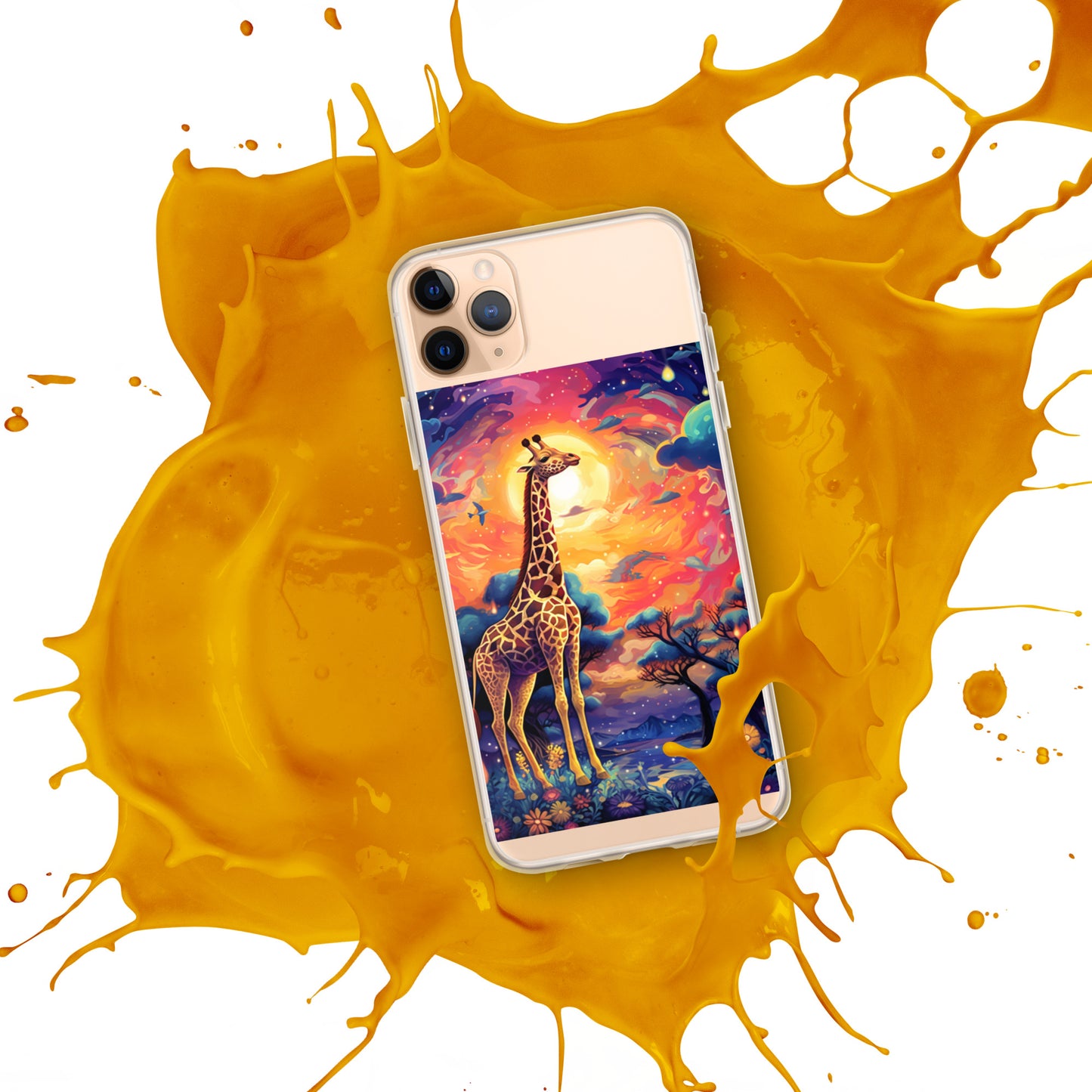 Giraffe picture Clear Case for iPhone®, variety of sizes, flexible