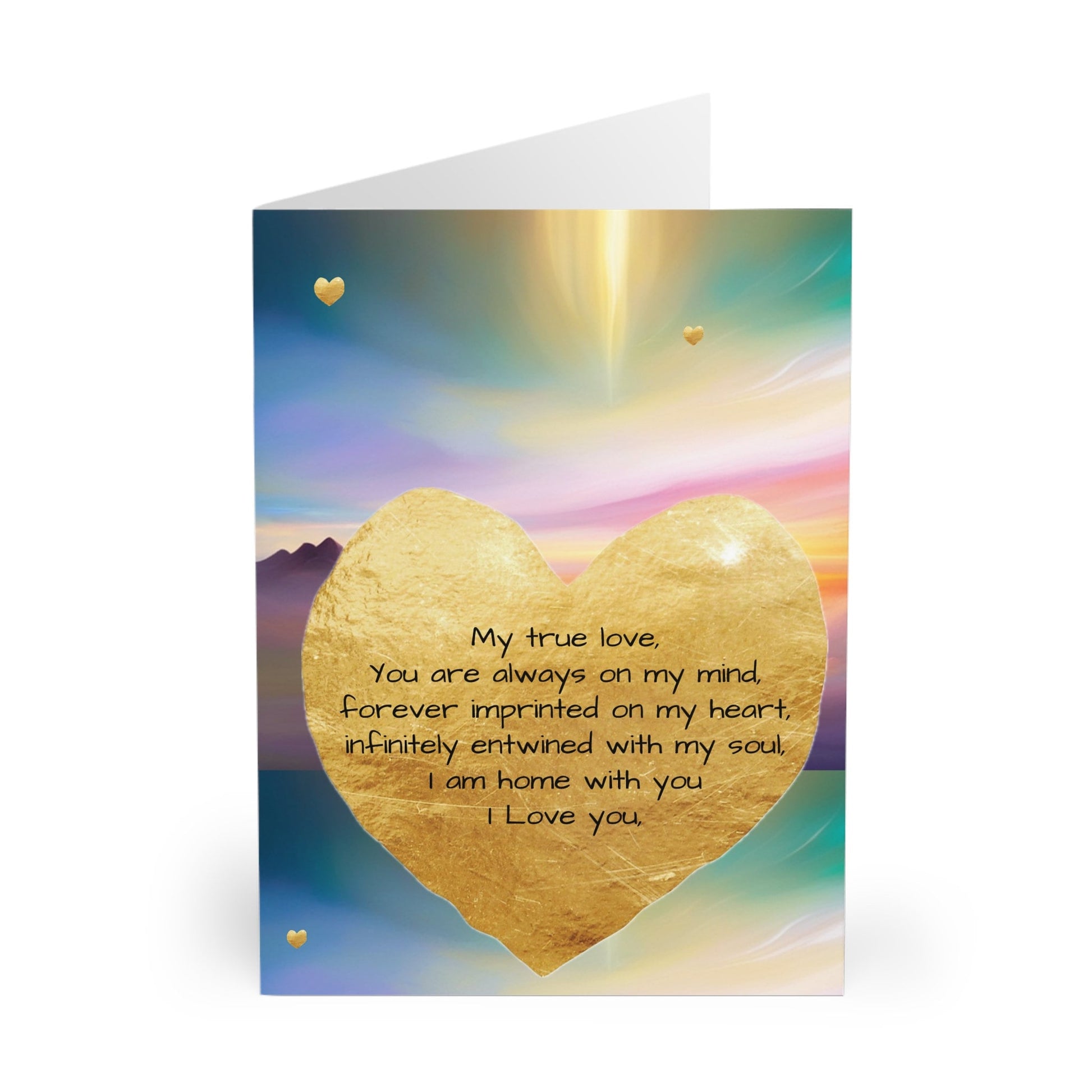 Large Love Greeting Cards (single), wife, husband, boyfriend, girlfriend, love, message to lover, blank inside, spiritual, fantasy