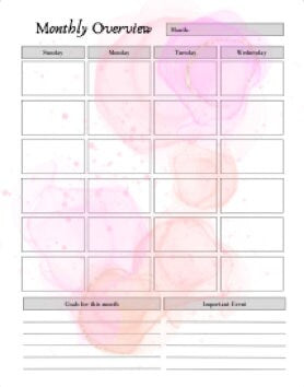 Printable Social Media planner bundle (pdf) for use in a binder, 13 pages general and 1 x individual facebook, Instagram, Twitter, LinkedIn