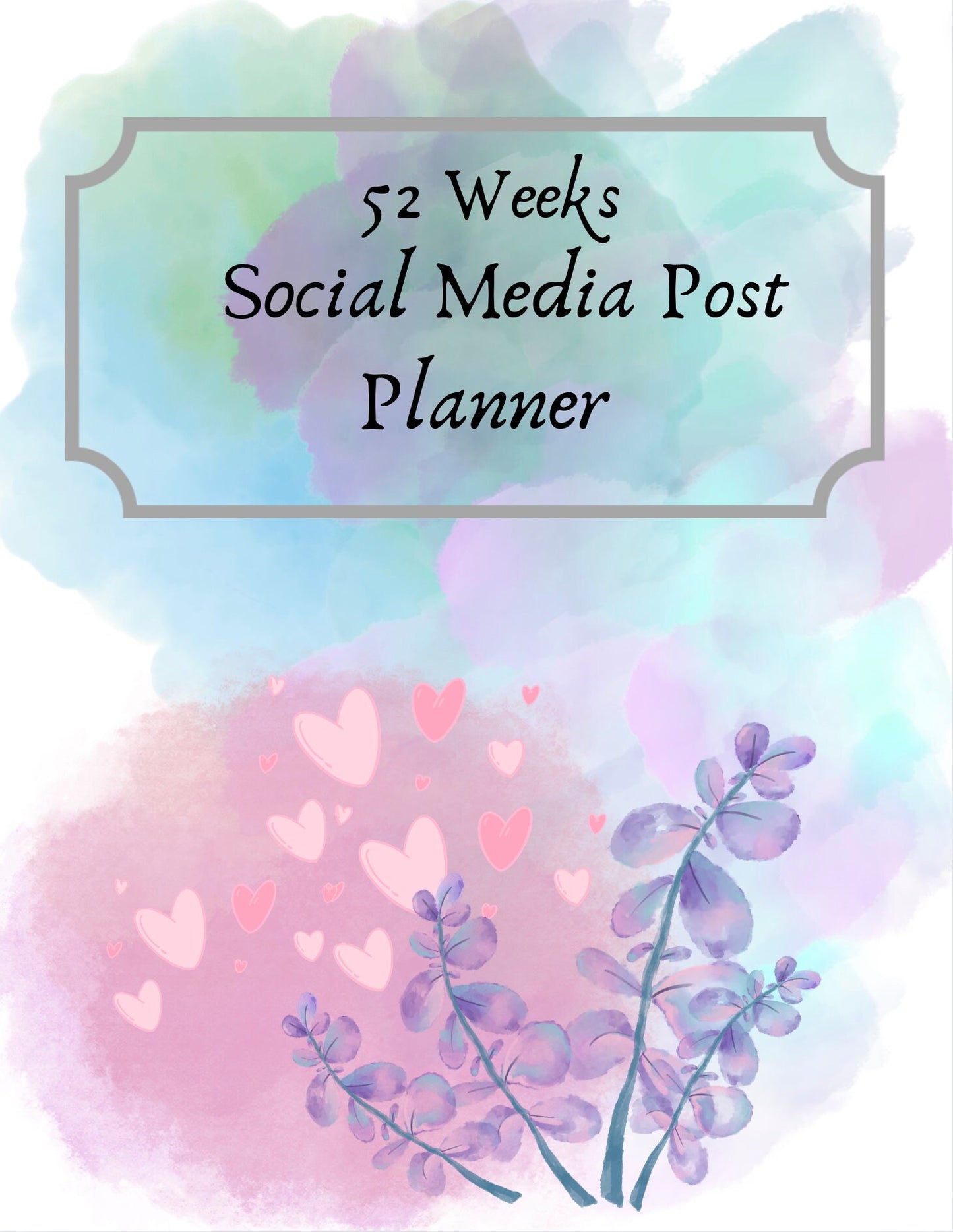 Printable Social Media planner bundle (pdf) for use in a binder, 13 pages general and 1 x individual facebook, Instagram, Twitter, LinkedIn